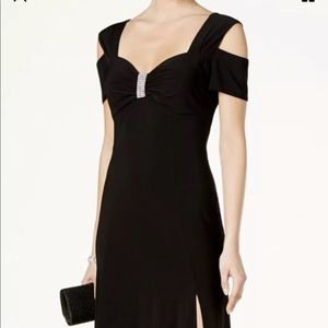 R&M Richards cold shoulder gown black Size 16